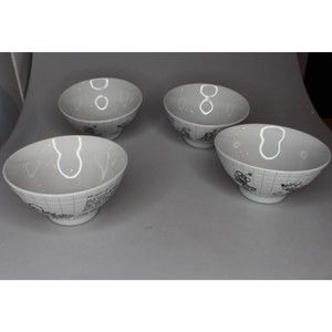 Minnie Mouse Sketchbook Bowls Set Of 4
